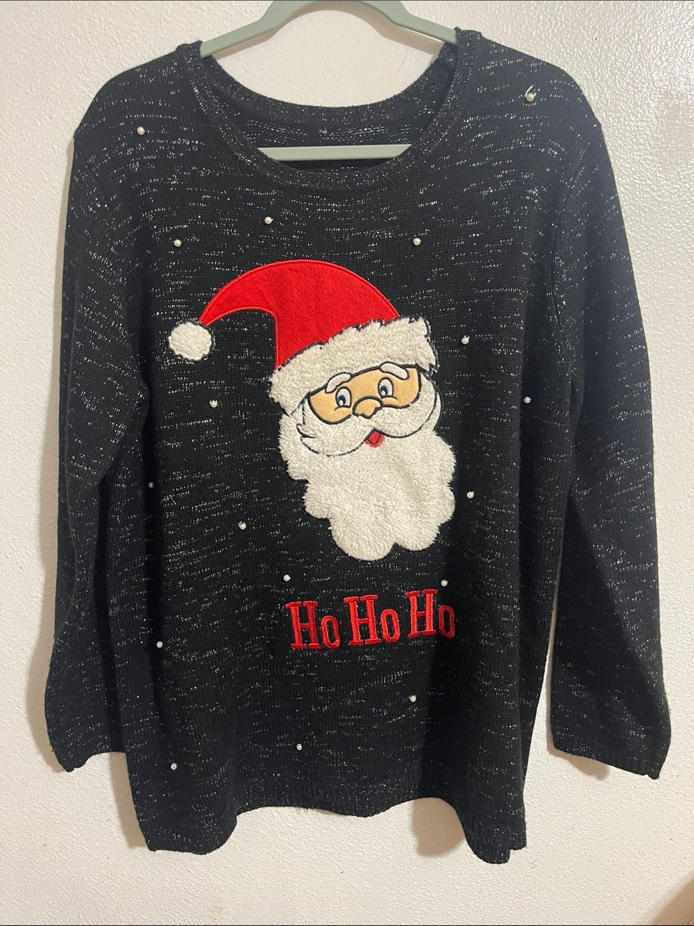 Black Holiday 'Ho Ho Ho' Santa Sweater